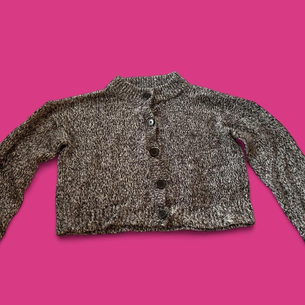 Vero Moda Black and Gray Cardigan Sweater
